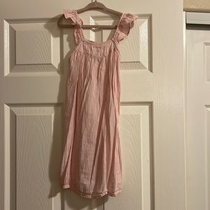 Pinstripe pink dress
